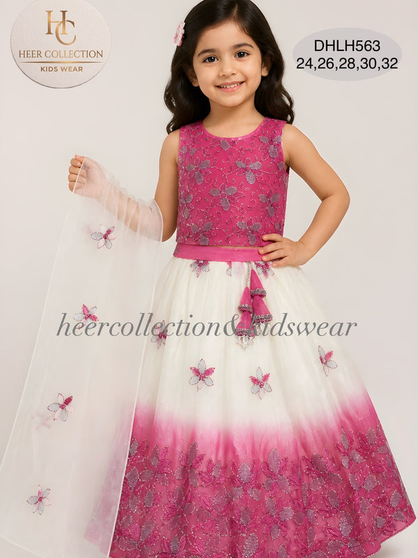 DHLH563 Elegant Kids Wear Designer Lehanga Choli Set