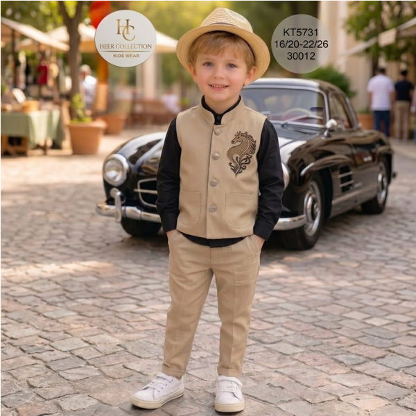 KT5731 Cotton Waistcoat Set