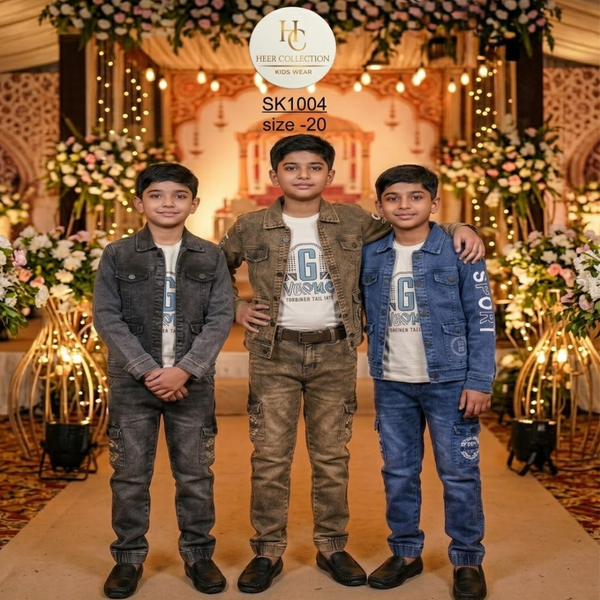 SK1004 Kids Denim Sets