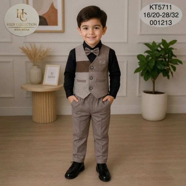 KT5711 Kids Premium Waistcoat Suit Set