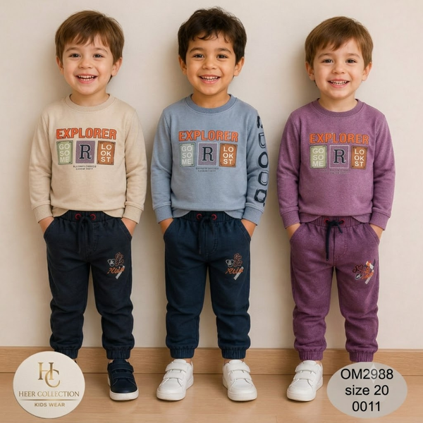 2988 Kids Stylish Explorer Sweatshirt Set