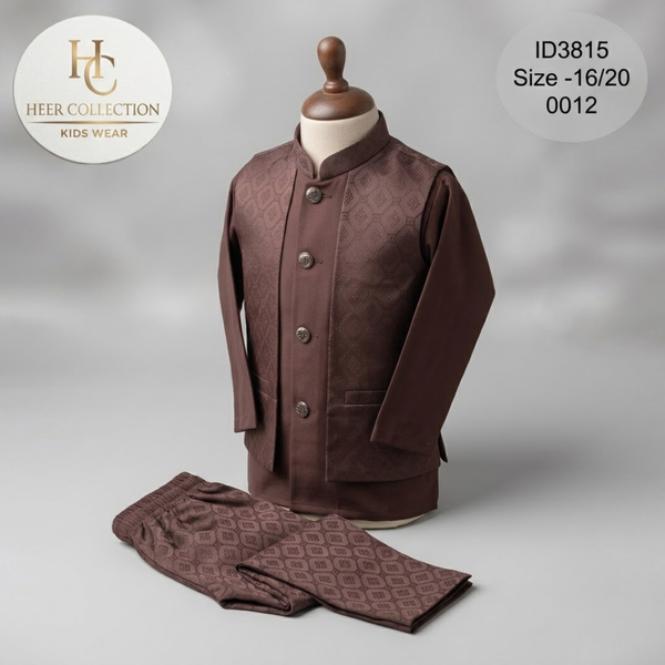 ID3815 Elegant Kids' Waistcoat Set