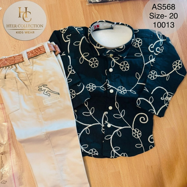 AS568 Toddler Black Floral Outfit Set