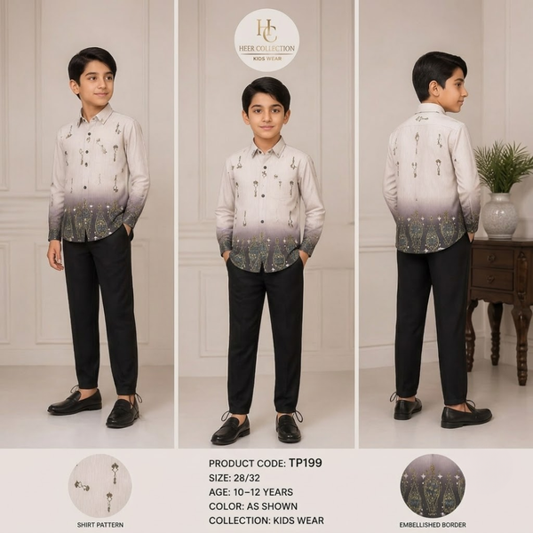 TP199 Kids' Ombre Embellished Formalwear Set